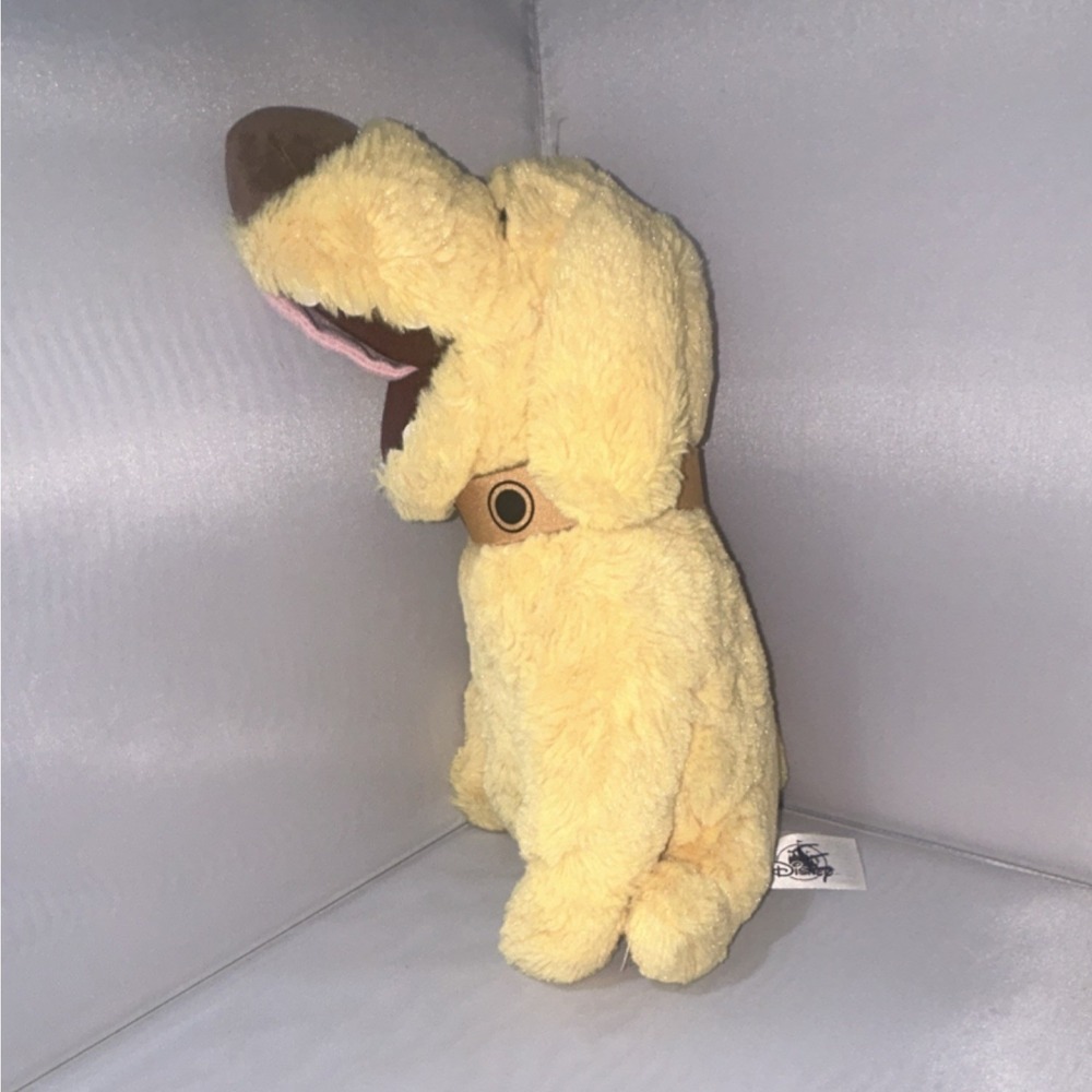 Disney Pixar Dug Plush Toy Stuffed Animal Yellow Dog from Up Movie with Collar